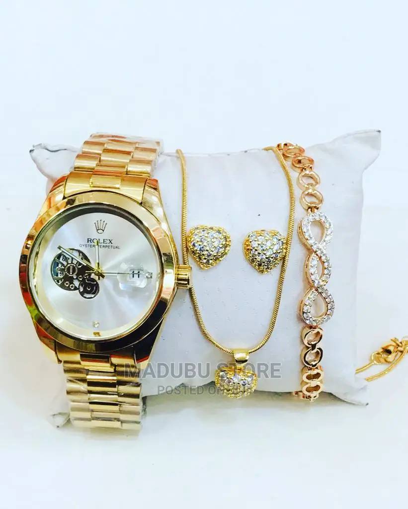Set of Watch +Necklace+Earrings+Bracelet