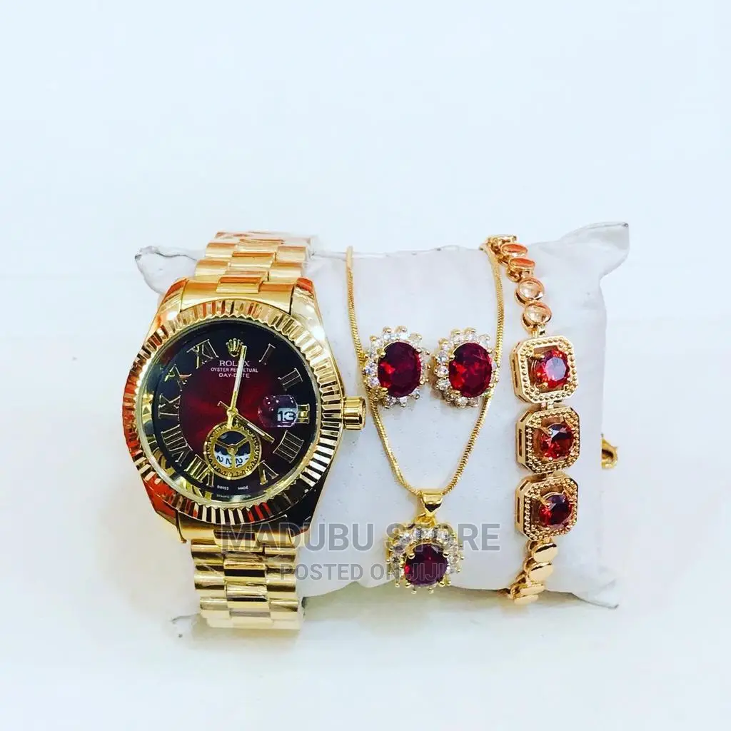 Set of Watch +Necklace+Earrings+Bracelet