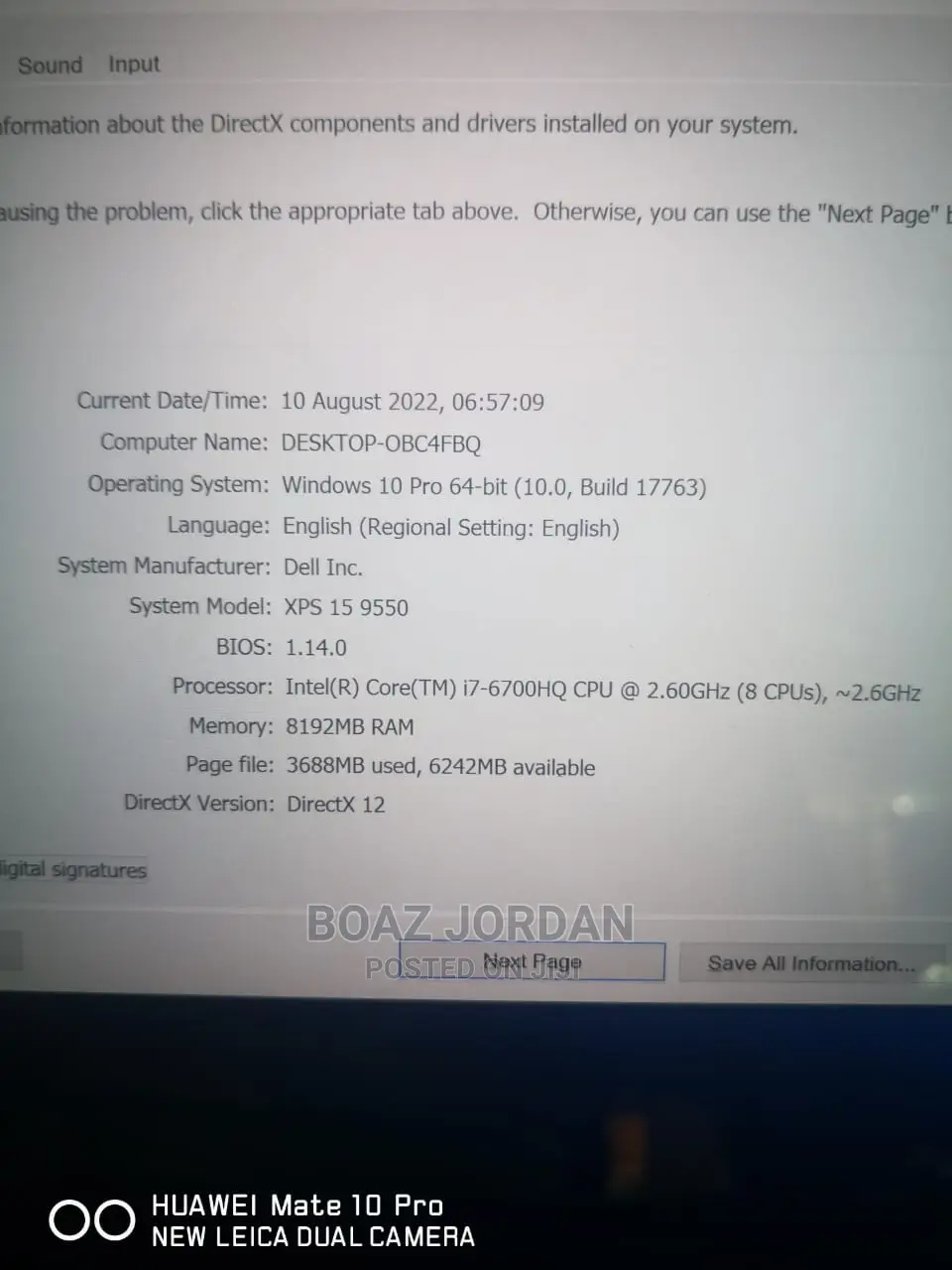 Laptop Dell Inspiron 15 8GB Intel Core I7 HDD 1T