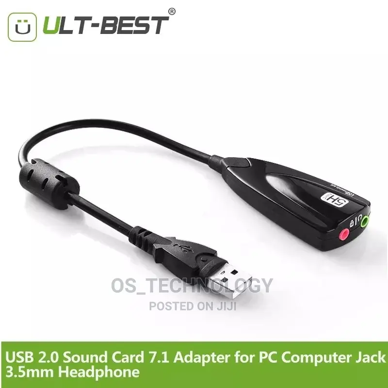 Original Sound Card External USB 2.0 Audio Mic Clear Record