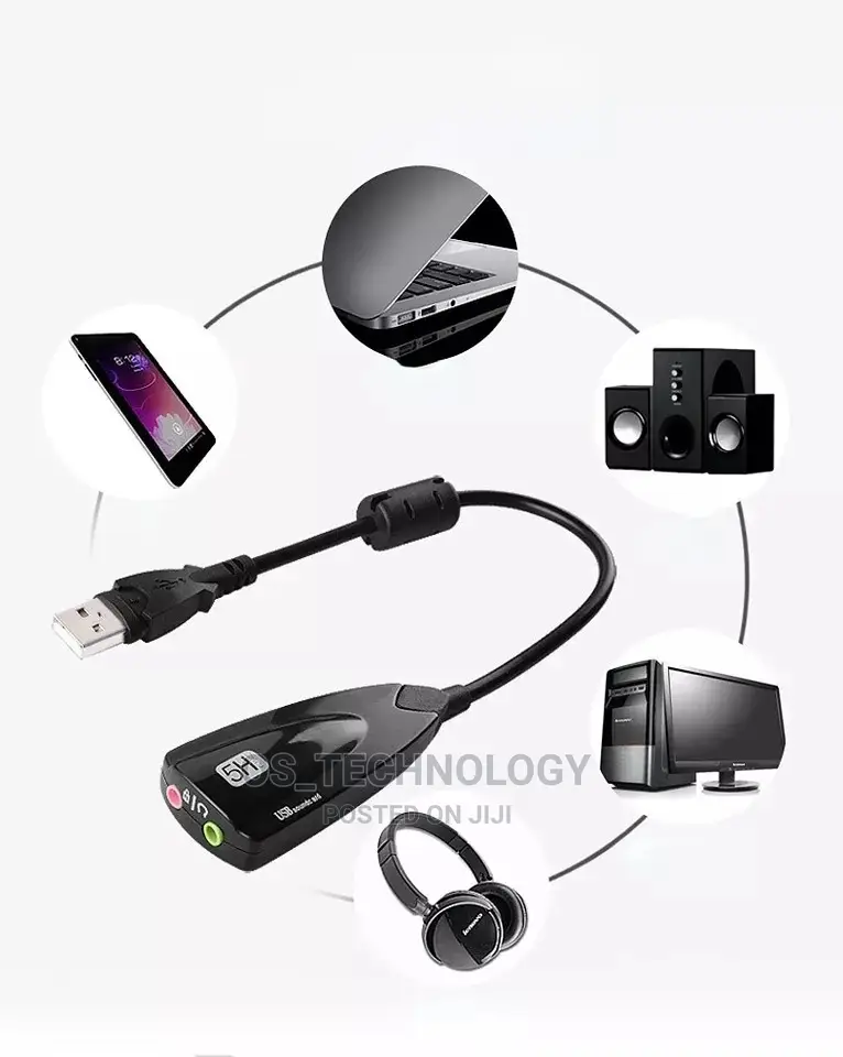 Original Sound Card External USB 2.0 Audio Mic Clear Record