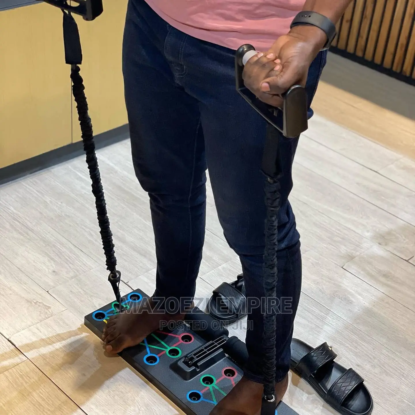Push Up Board With Resistance Band/Sit Up Rock