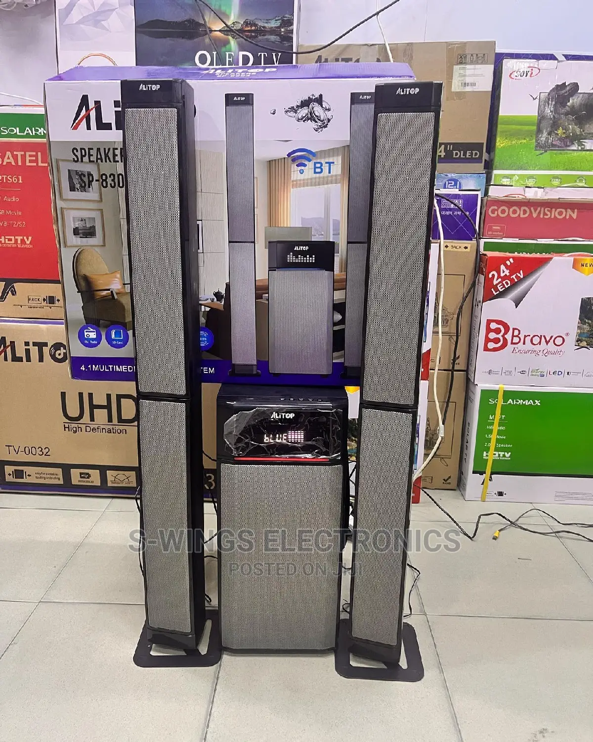 Alitop Subwoofer Long Speakers