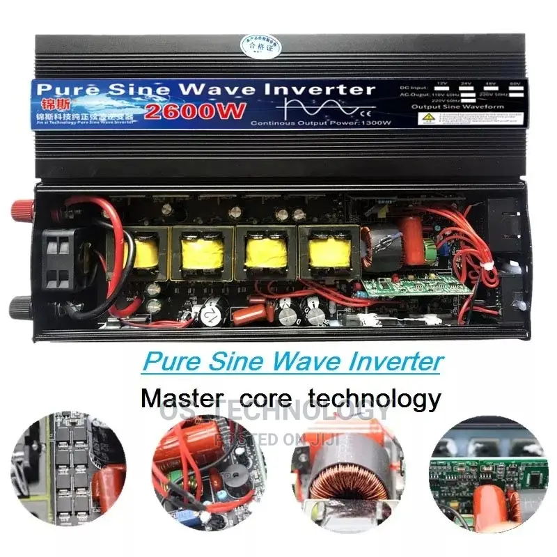 New Pure Sine Wave 2000W 220V 50hz Power Inverter