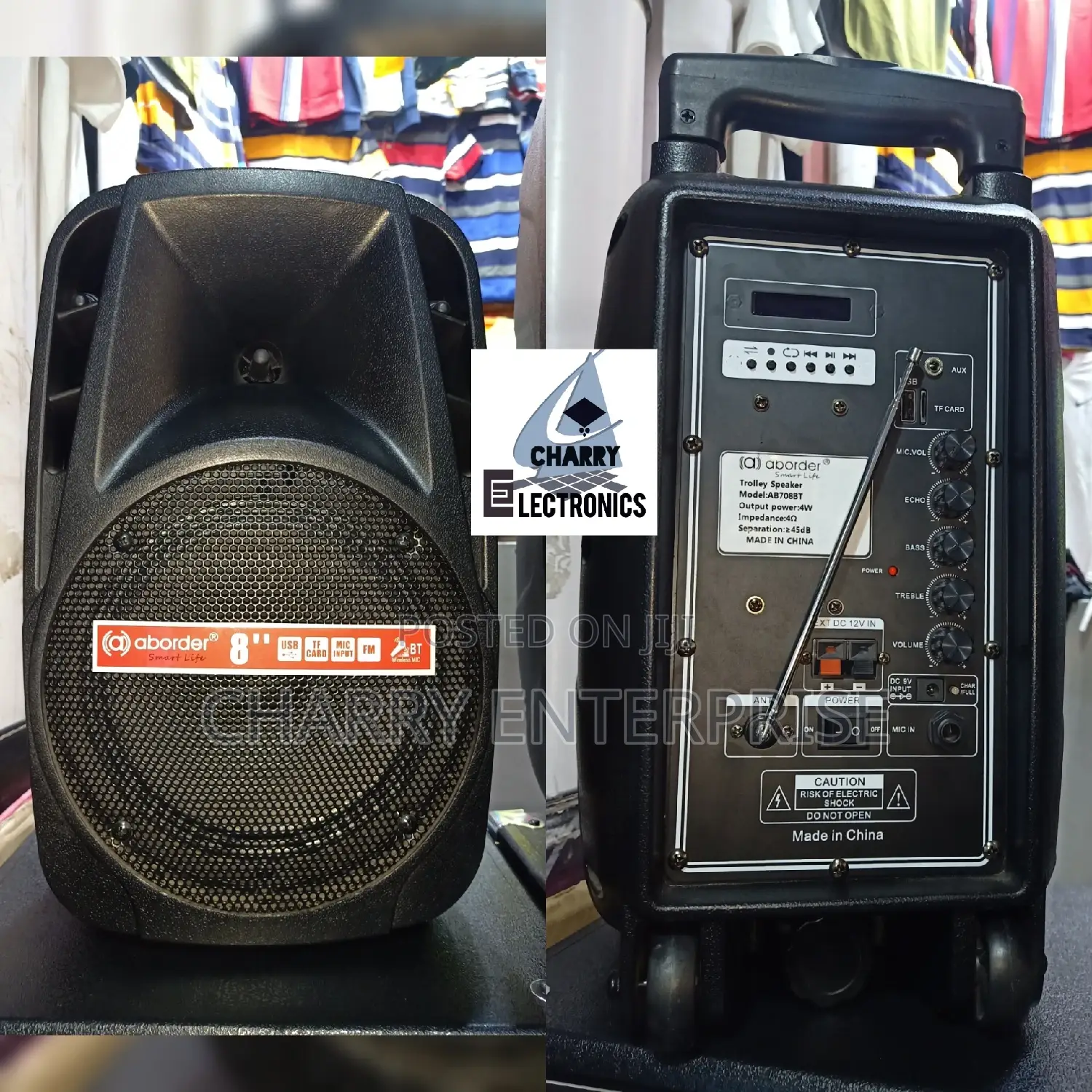 Aborder Portable Rechargeable Speaker Wíth BASS