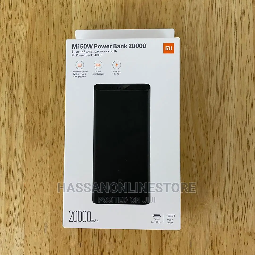 Mi Powerbank 50W 20000 Mah - Black