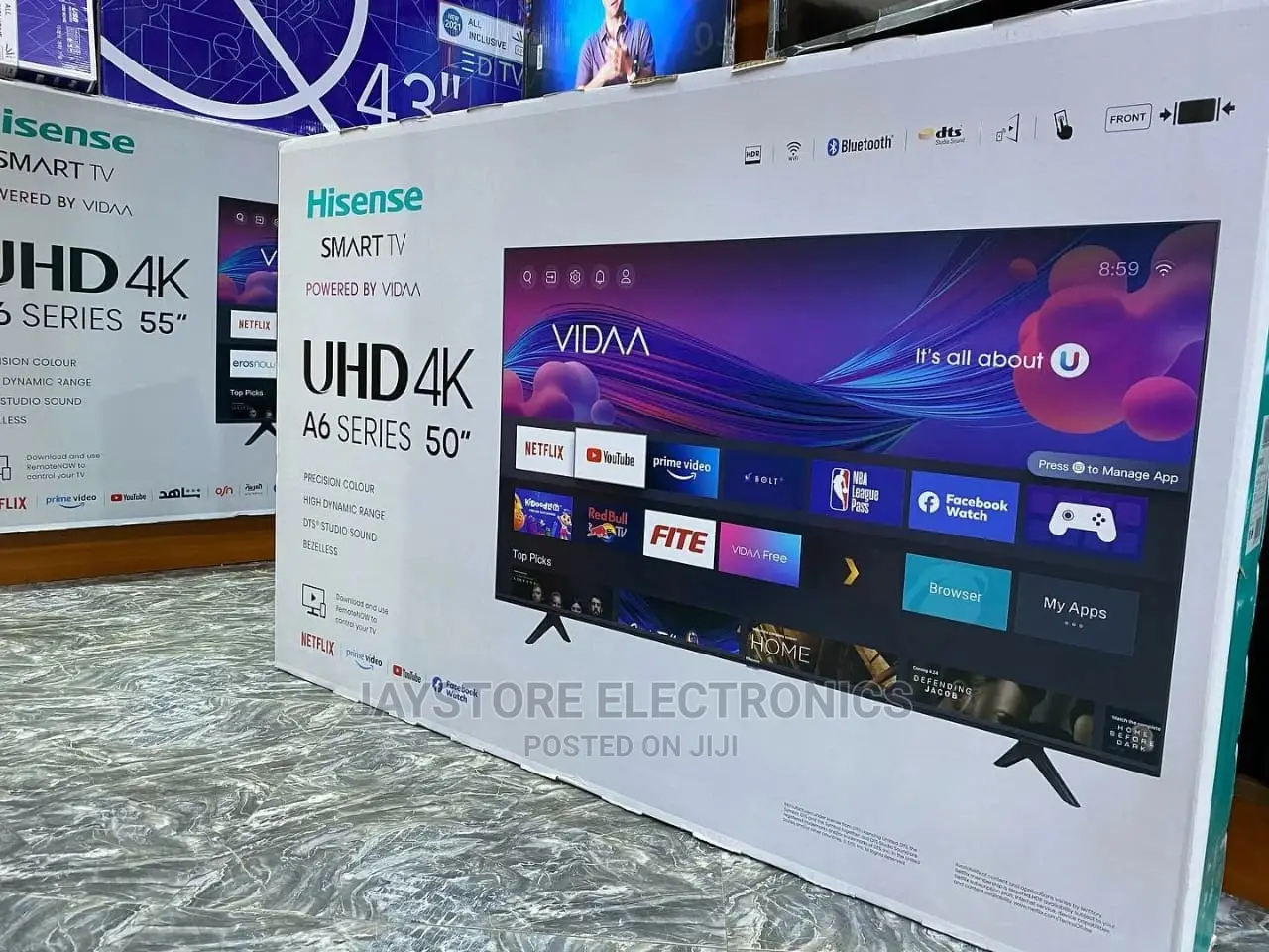 Hisence 50" Inches Smart TSHS 1,120,000/=