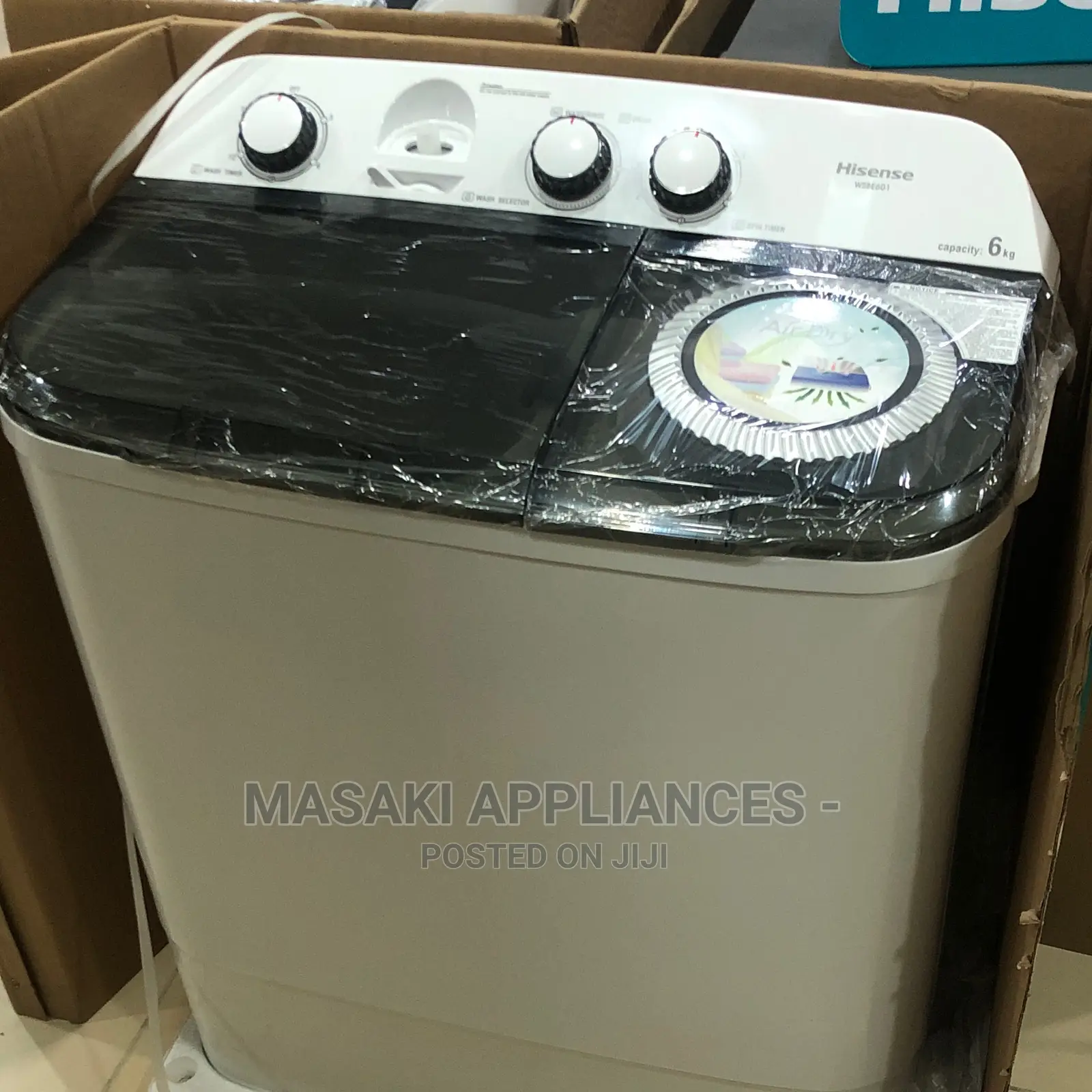 Hisense 6kg Wsbe601 Twin Tub Semi Automatic Washing Machine