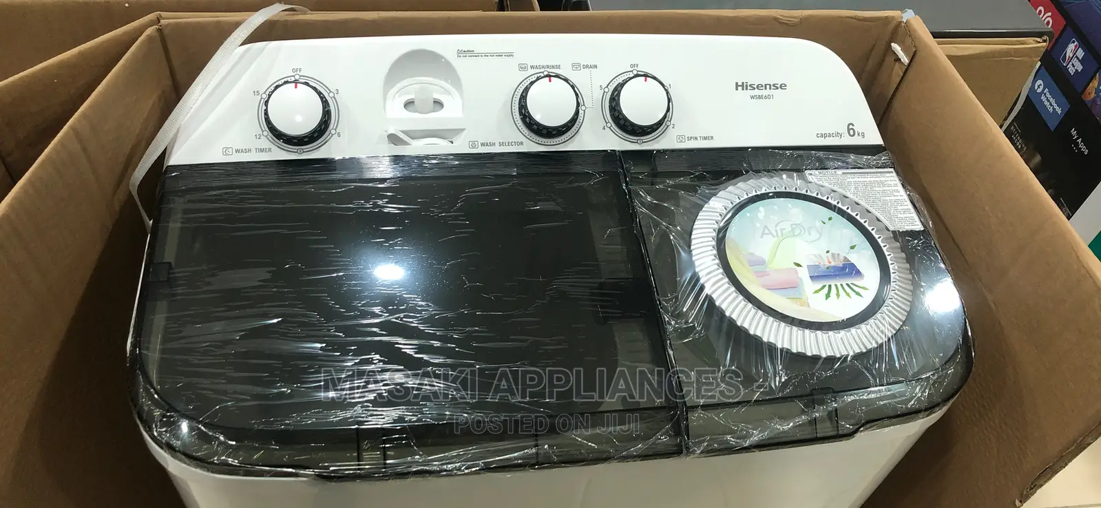 Hisense 6kg Wsbe601 Twin Tub Semi Automatic Washing Machine