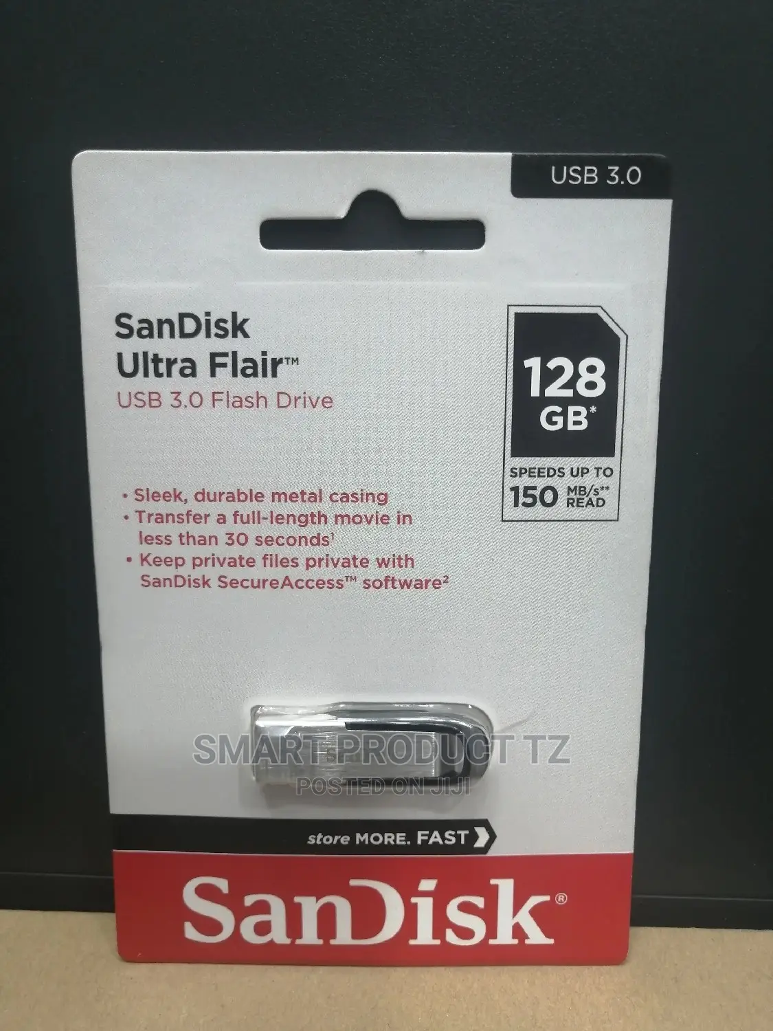 Sandisk Utra Fairtm USB 3.0 Flash Drive.