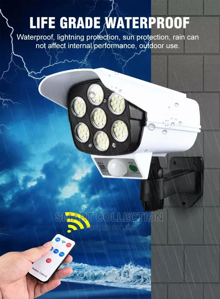 Outdoor Solar Sensor Camera Shape Light