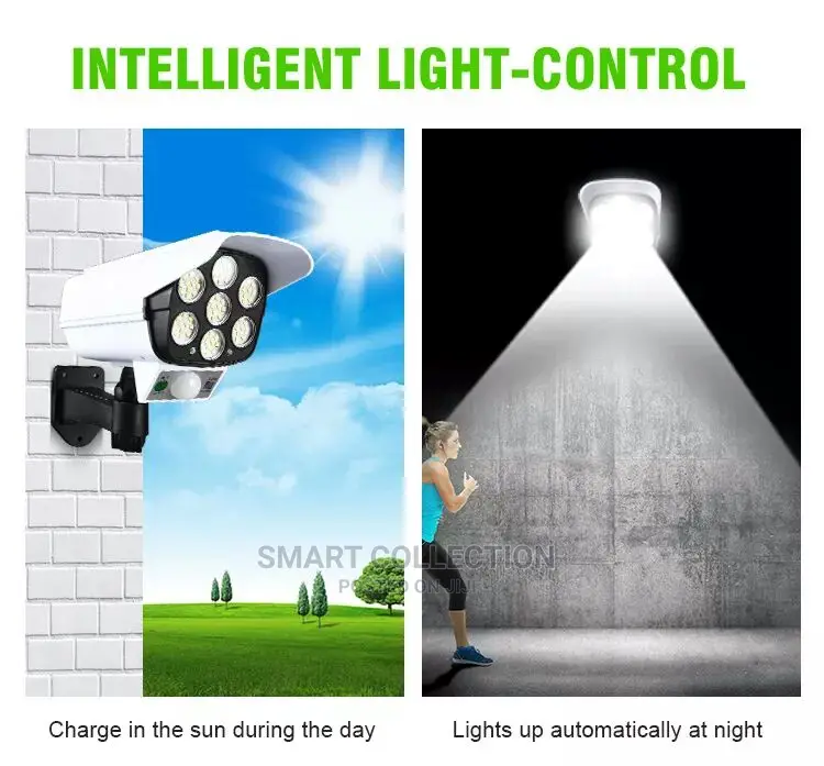 Outdoor Solar Sensor Camera Shape Light