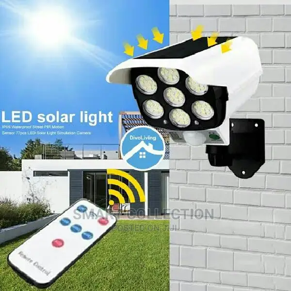 Outdoor Solar Sensor Camera Shape Light