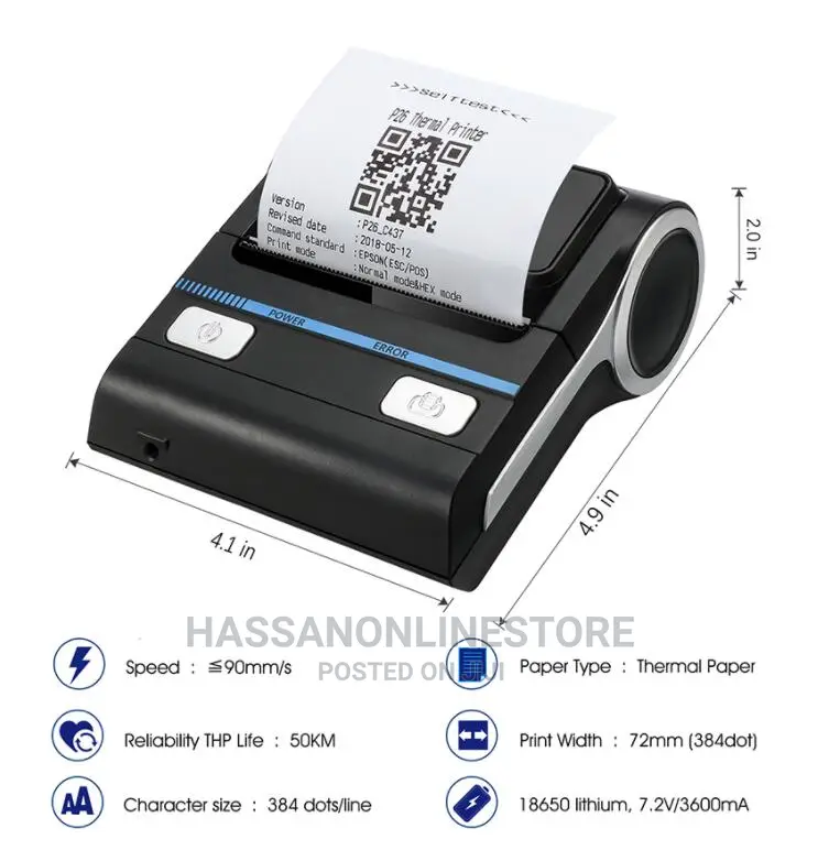 Milestone Portable Thermal Printer 80mm