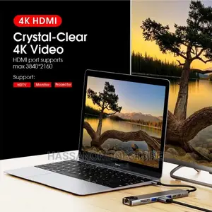 Type C to HDTV 8 in 1 Hub