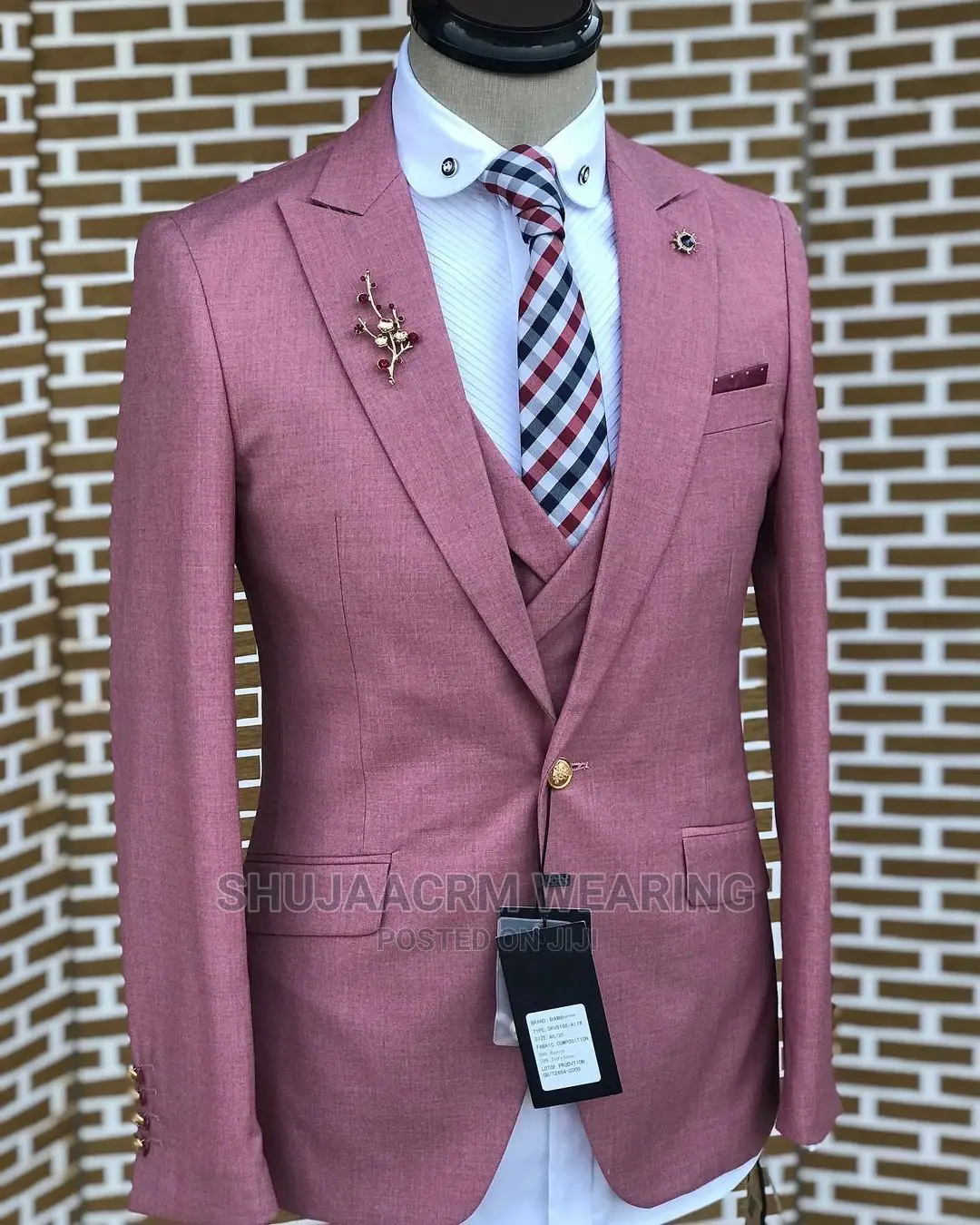 Goldish Button Suits