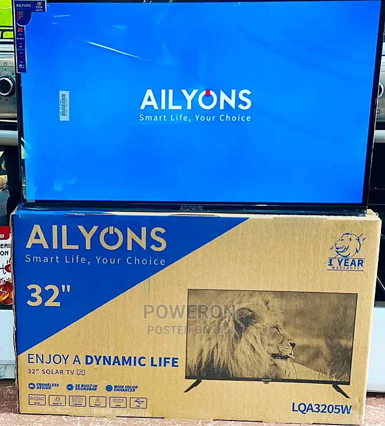 Ailyons 32” LED TV (Frameless)