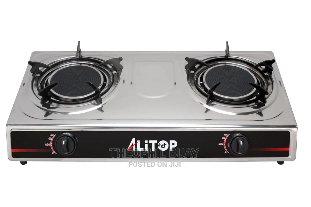Alitop Jiko La Wavu Plate Mbili La Bati