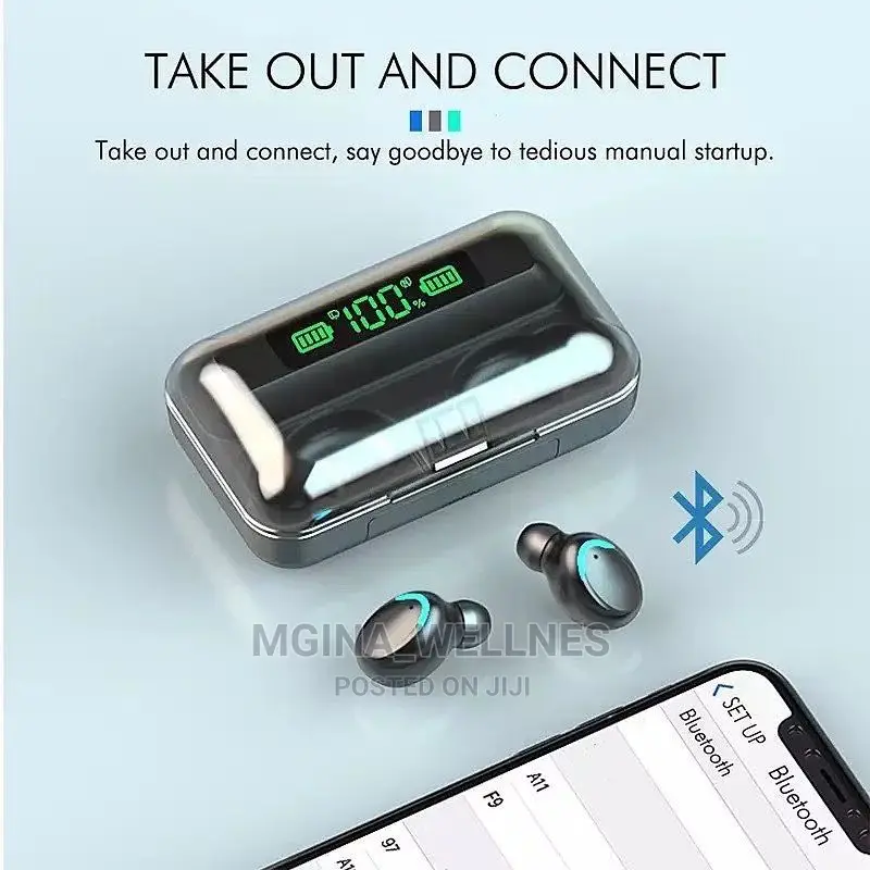 F9-5 Bluetooth Earphone With Power Bank