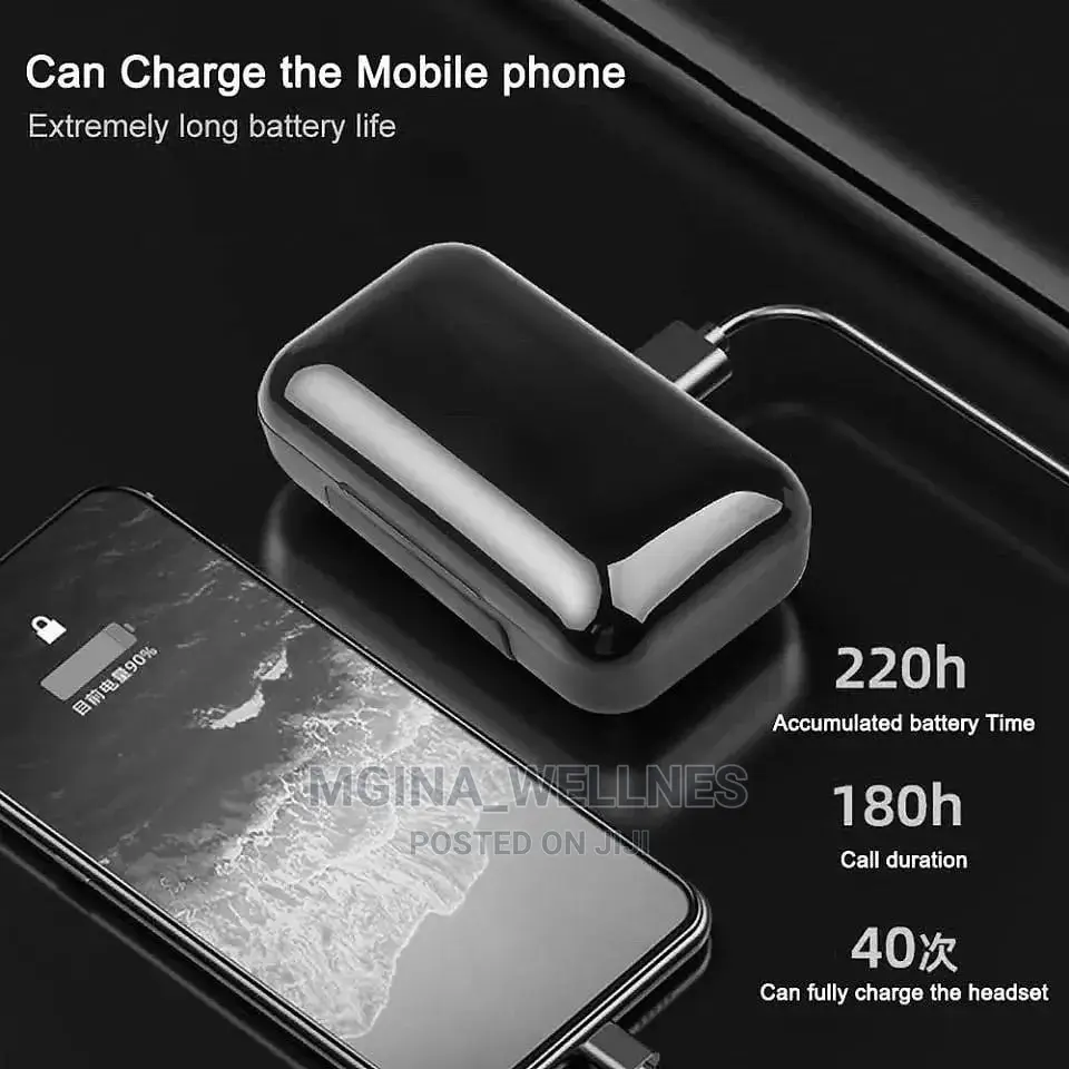 F9-5 Bluetooth Earphone With Power Bank