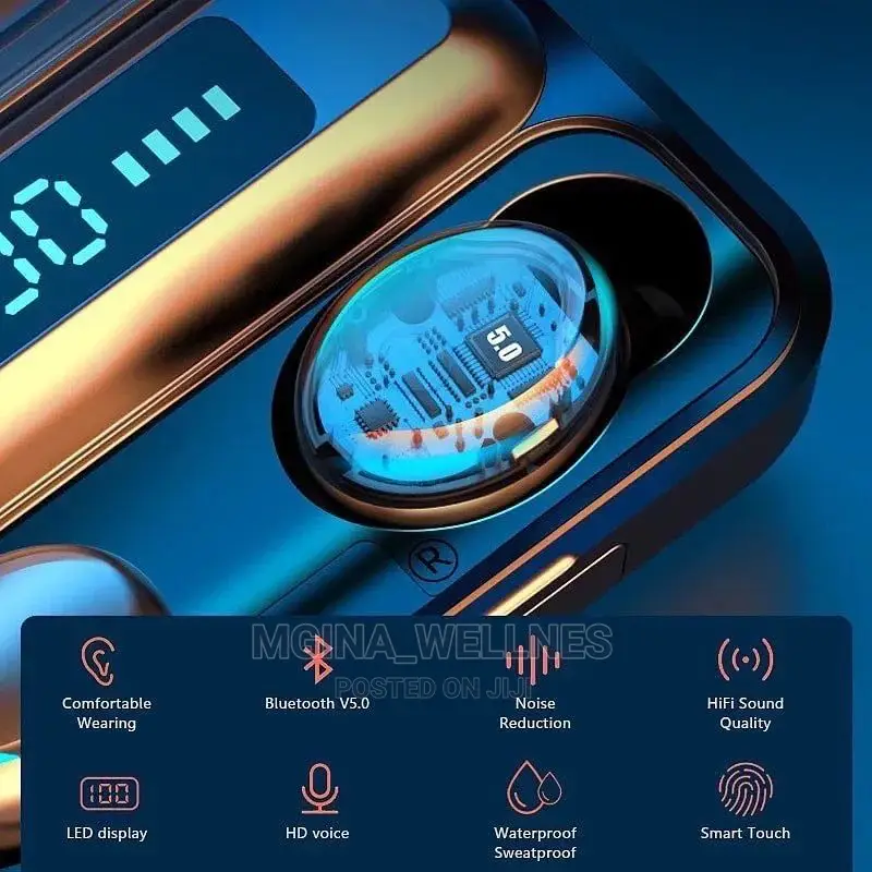 F9-5 Bluetooth Earphone With Power Bank