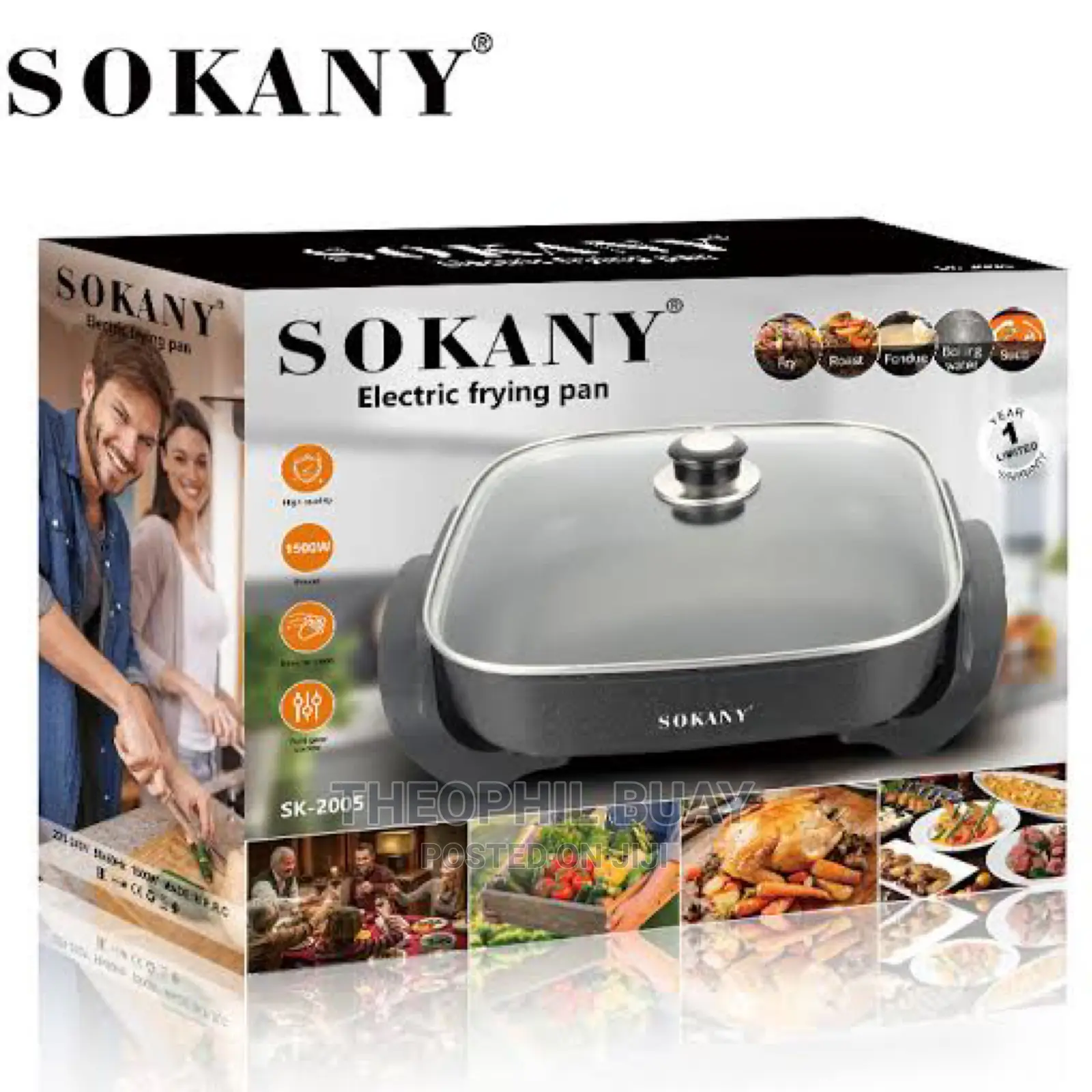 Sokany Electric Frying Pan