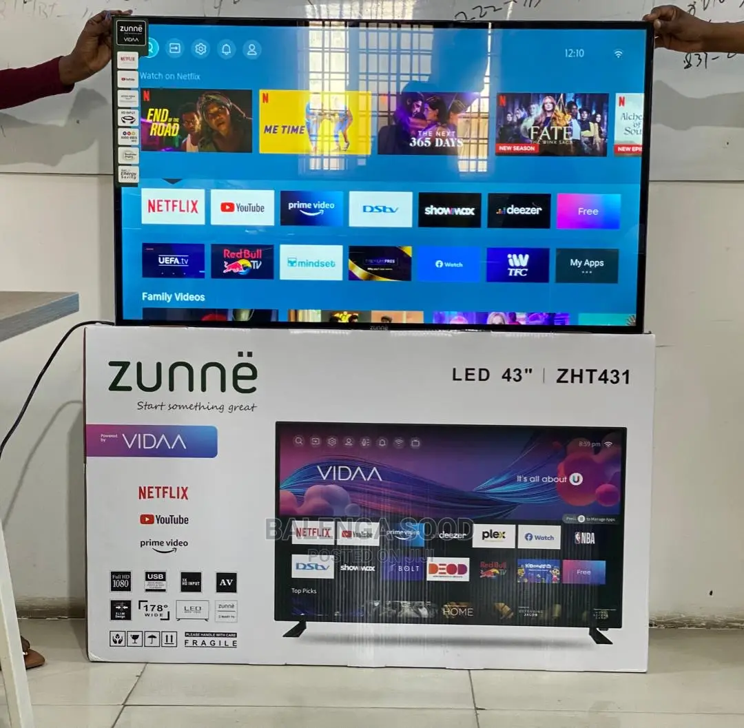 Zunnë Smart TV Inch 43 VIDAA OS