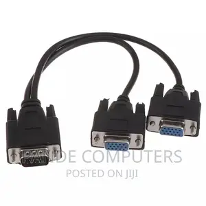 Photo - VGA 15pin Male to 2 VGA Svga Female Adapter Splitter