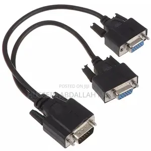 VGA 15pin Male to 2 VGA Svga Female Adapter Splitter
