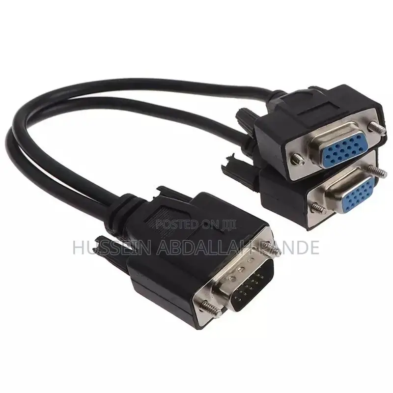 VGA 15pin Male to 2 VGA Svga Female Adapter Splitter