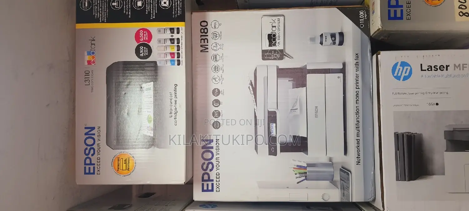 EPSON Networked Multfunction Mono Printer With Fax M3180