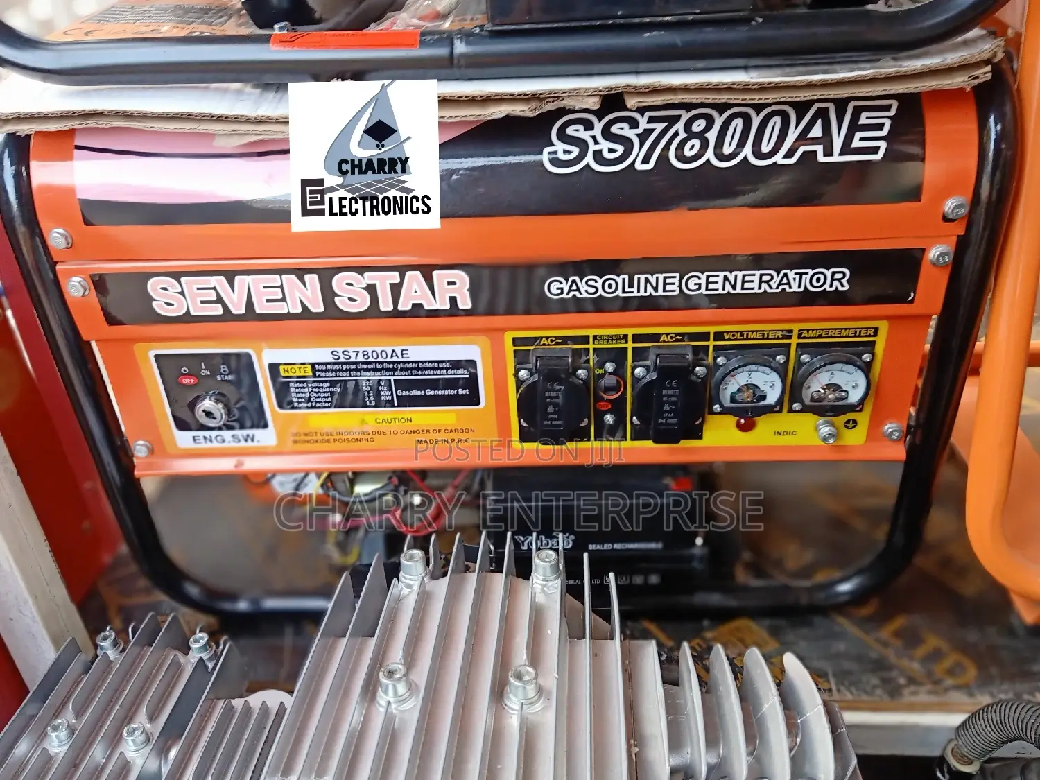 SEVEN STAR Generator SS7800AEPETROL
Max Output:- 3.5 KW