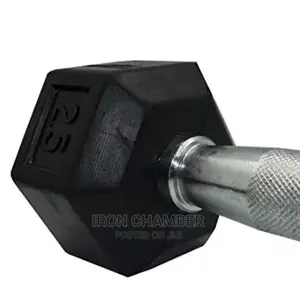 Hex Rubber Dumbbells 2.5kg (Pair)