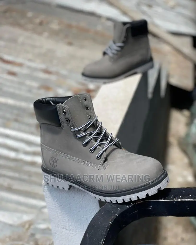 Grey Timberland Boots