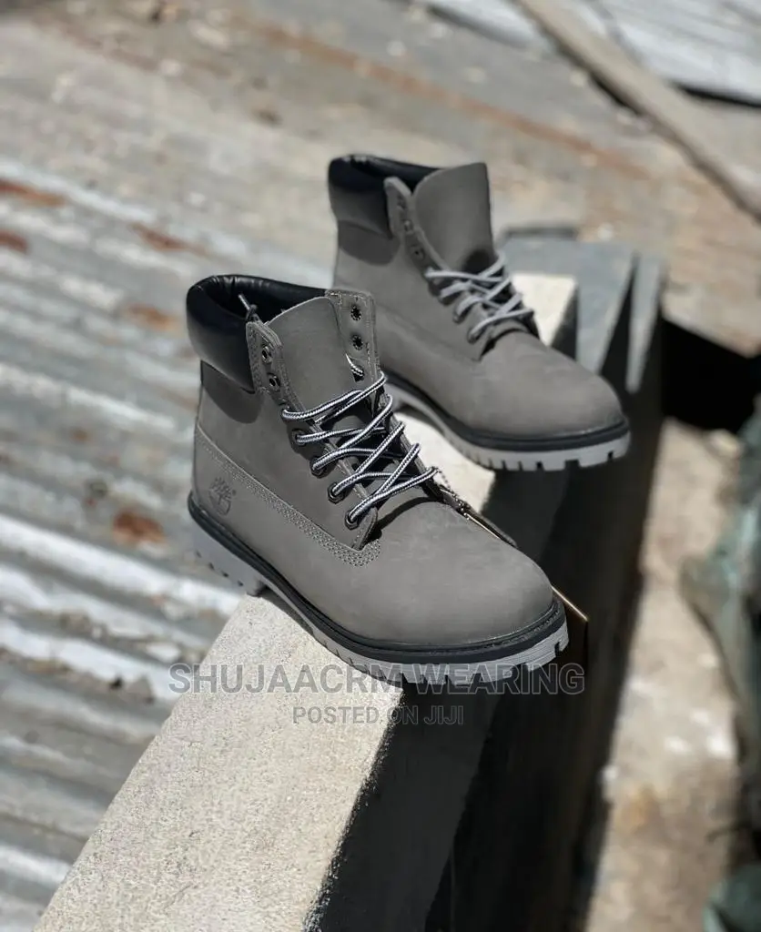 Grey Timberland Boots