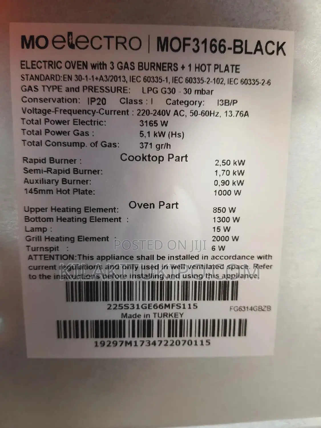 Mo Electro Oven Mixer