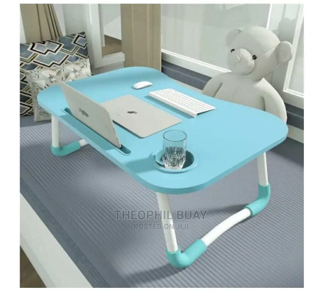Meza Ya Computer Ya Kukunjika Light Blue
