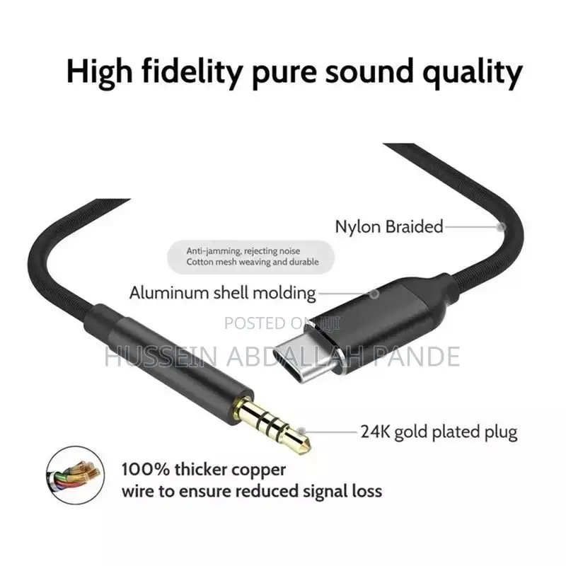 Aux to Type C Original USB Cable