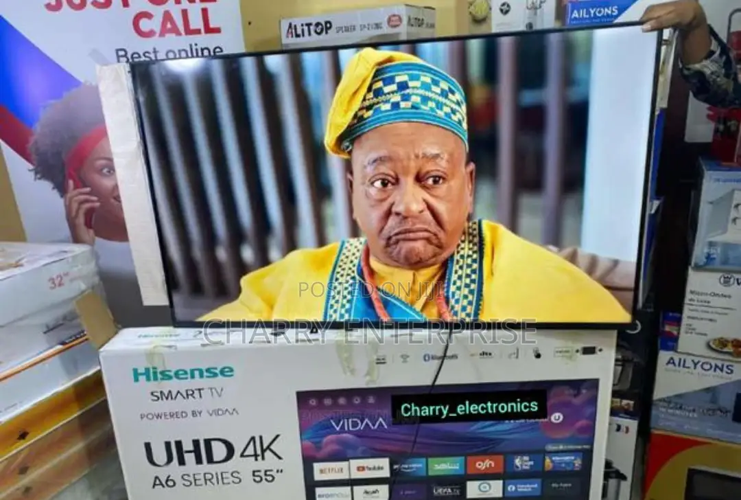 HISENCE Tv 55 Inch Smart UHD 4K VIDAA Frameless