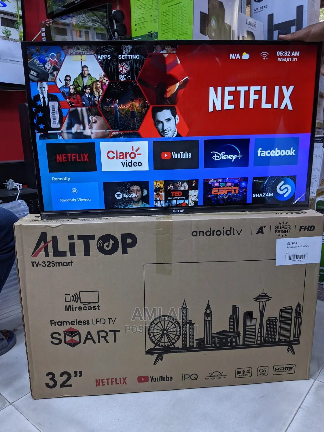 Alitop 32 Frameless Smart LED