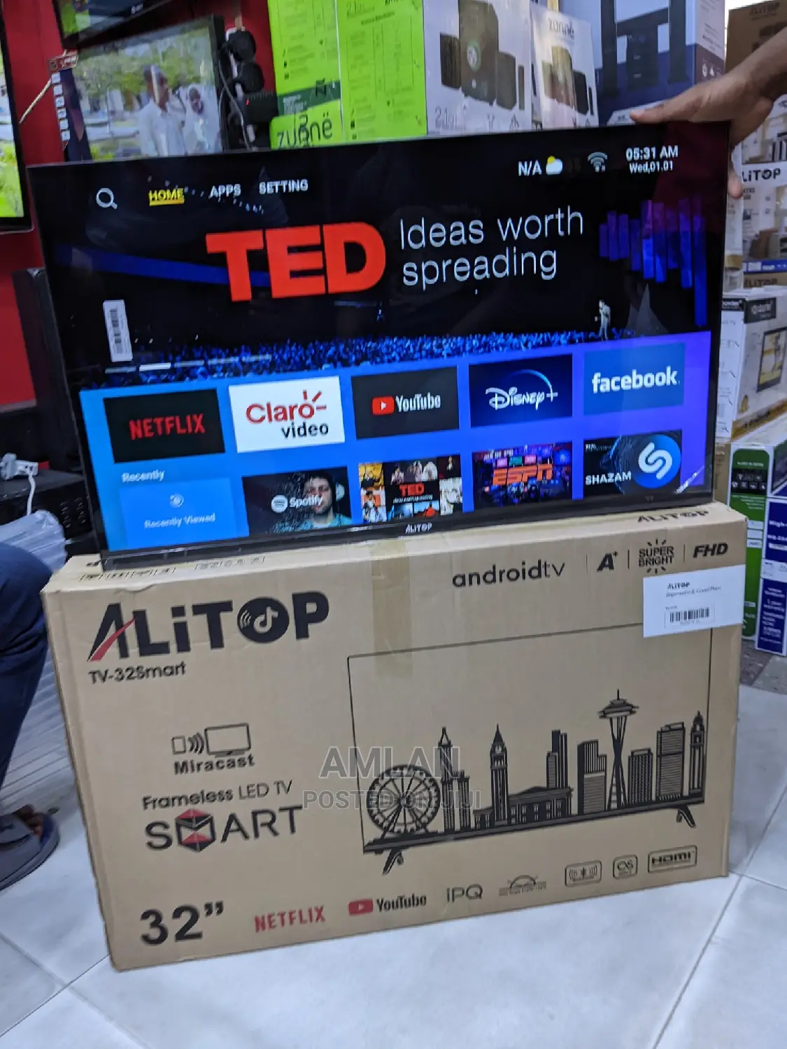 Alitop 32 Frameless Smart LED
