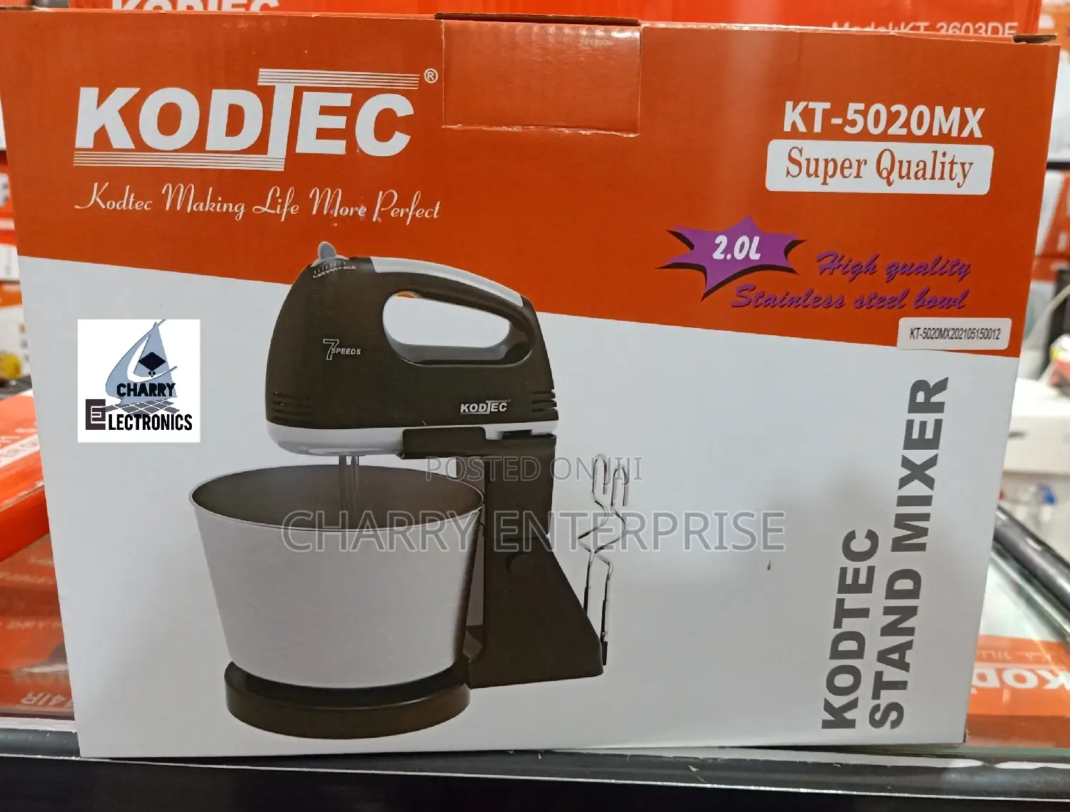 KODTEC Stand Mixer 2 Litres 250w,