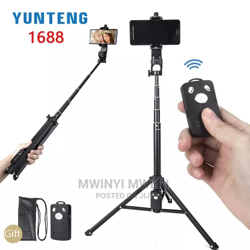 YUNTENG VCT-1688 2in1 Mini Cellphone Selfie Stick Tabletop
