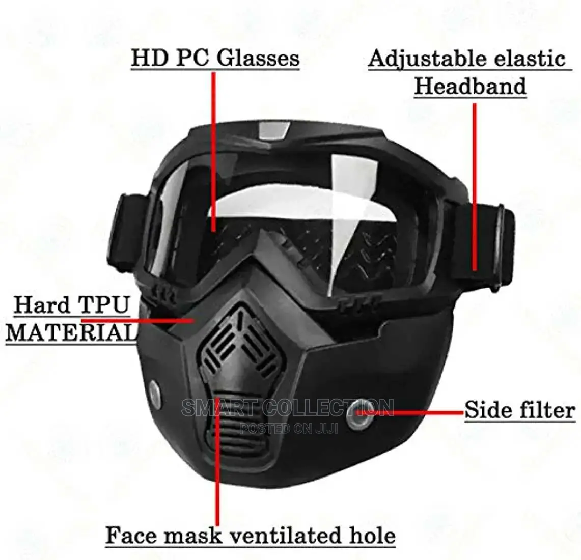 Protective Google Face Mask for Riders