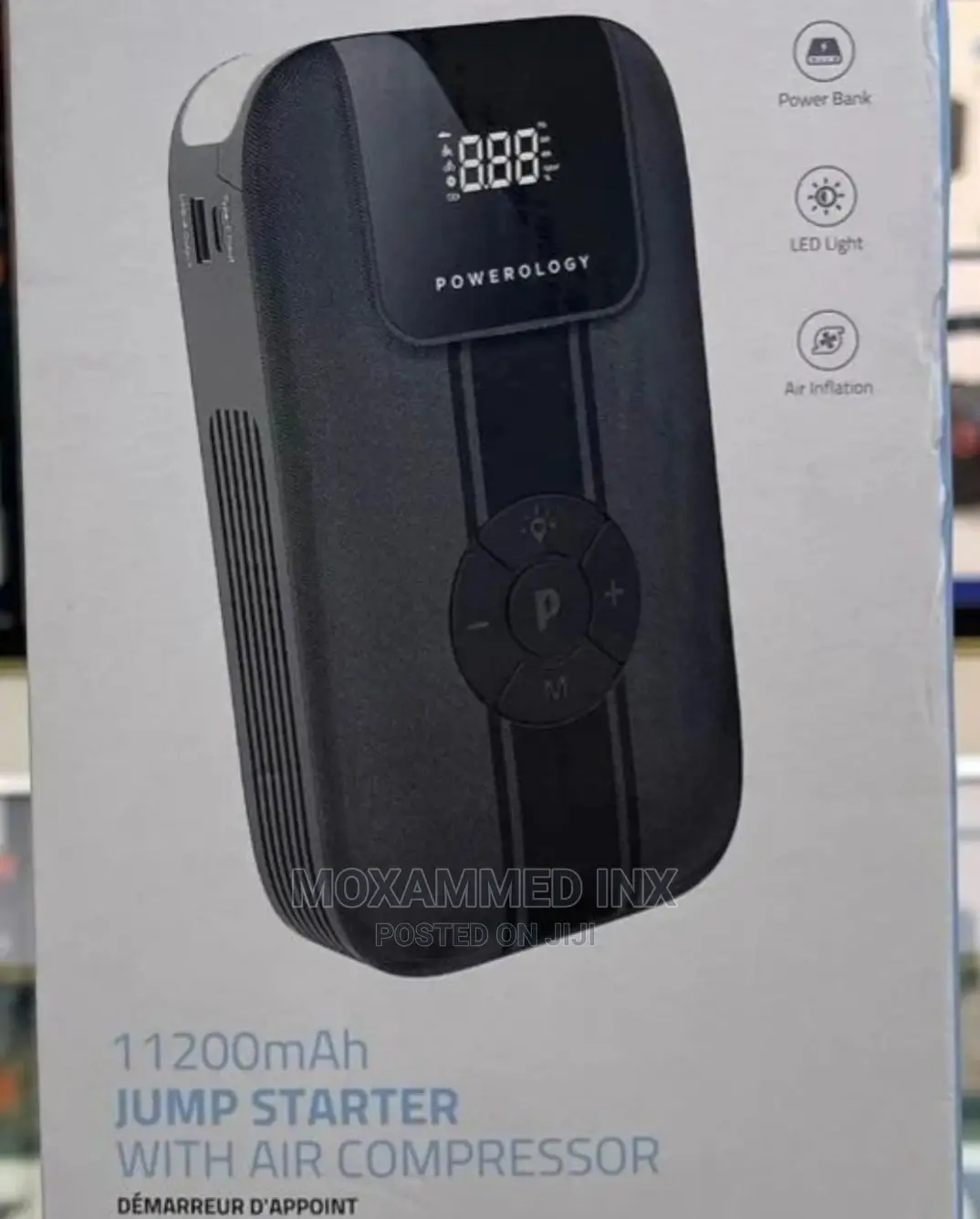 Jump Stater With Air Compressor and Powerbank
