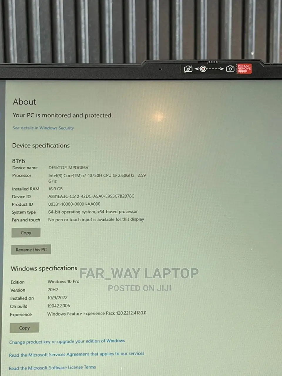 New Laptop Lenovo Legion 5i 16GB Intel Core I7 SSD 512GB