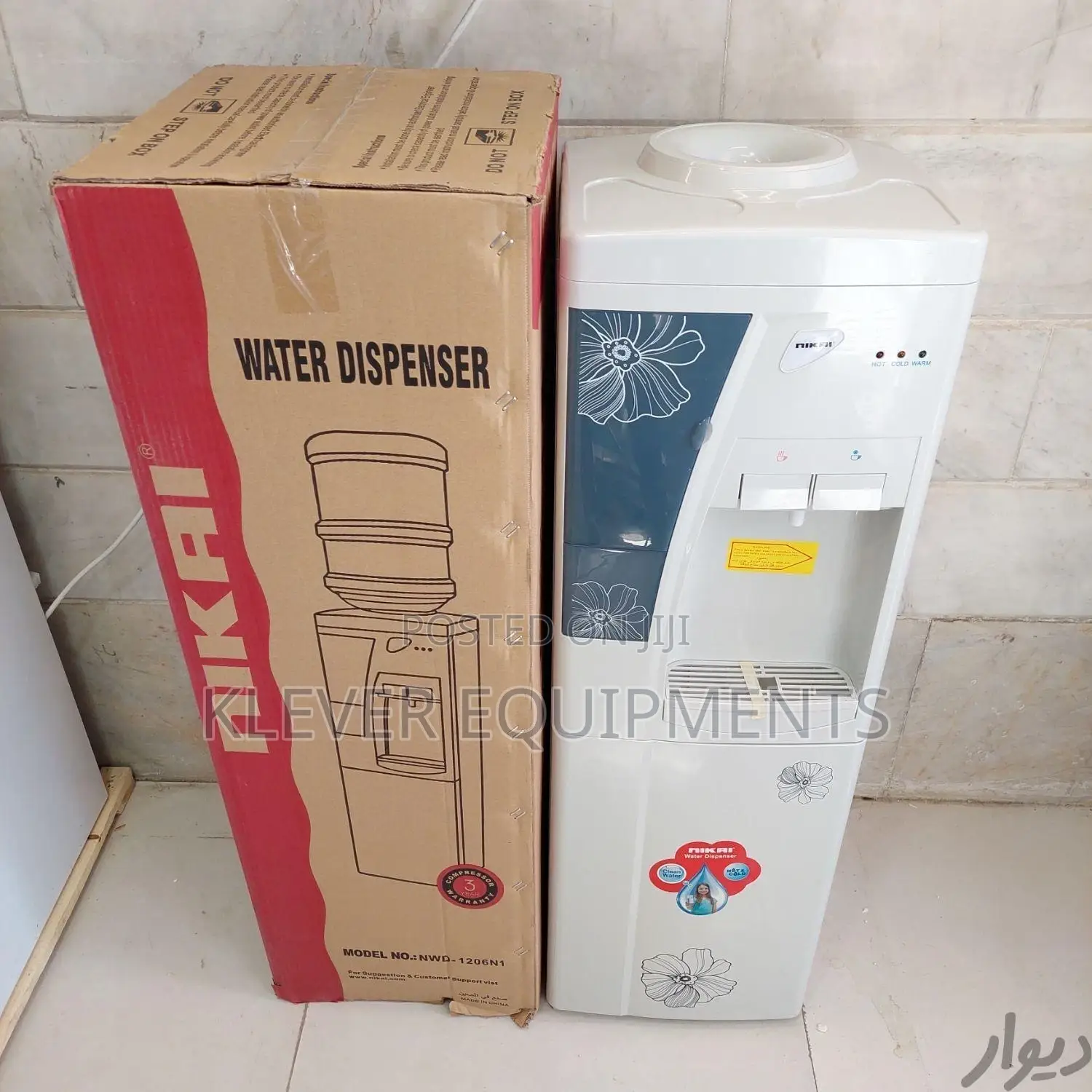 NIKAI Water Dispenser NWD-120N1 With Refrigerator