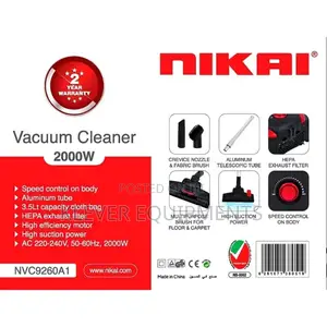 Nikai Vacuum Cleaner 3.5litres Nvc9260a1