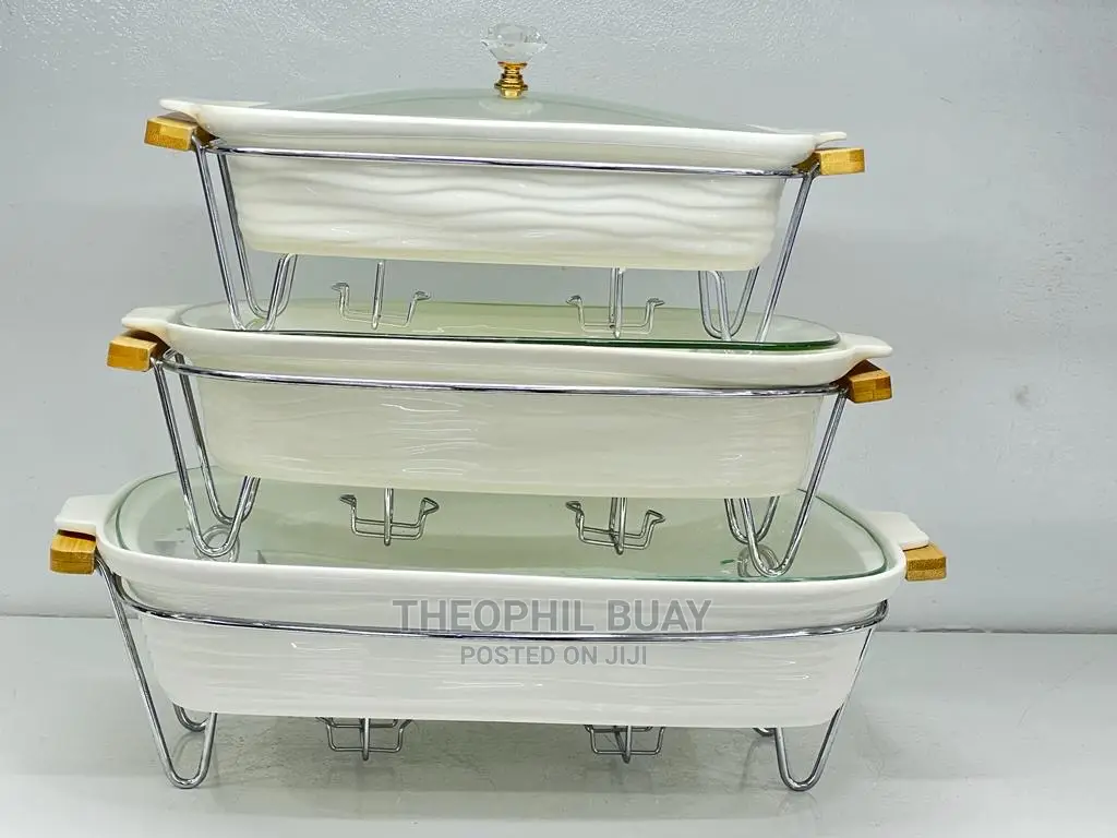 Serving Food Warmers 3 in a Set