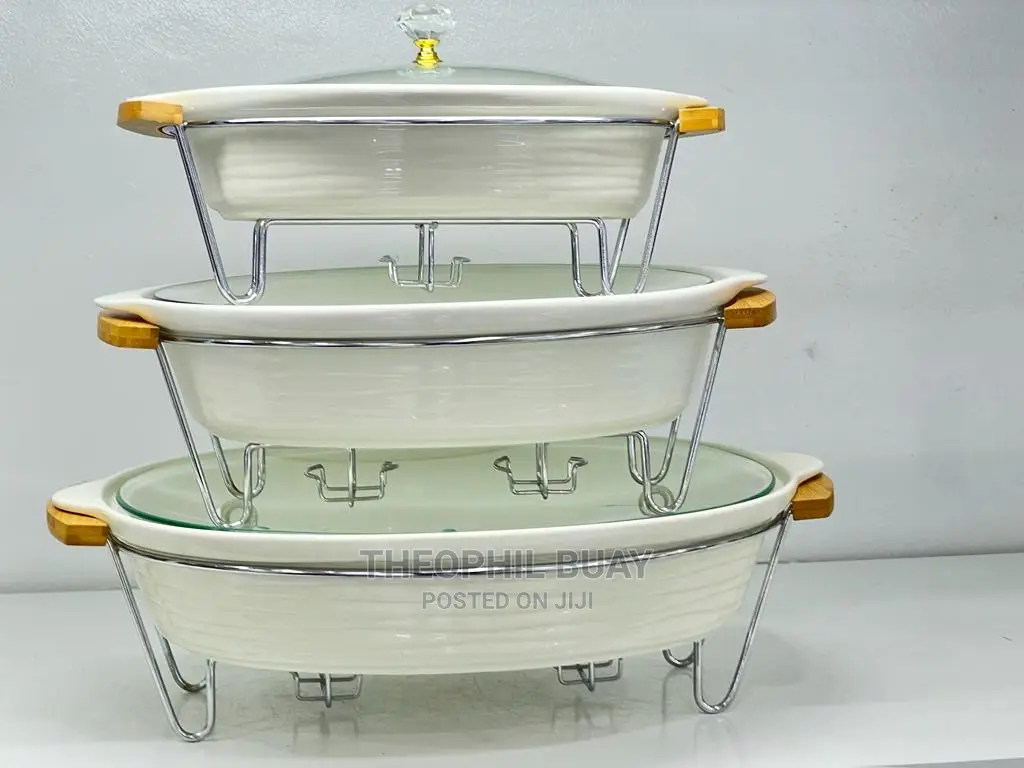Serving Food Warmers 3 in a Set Nzuri